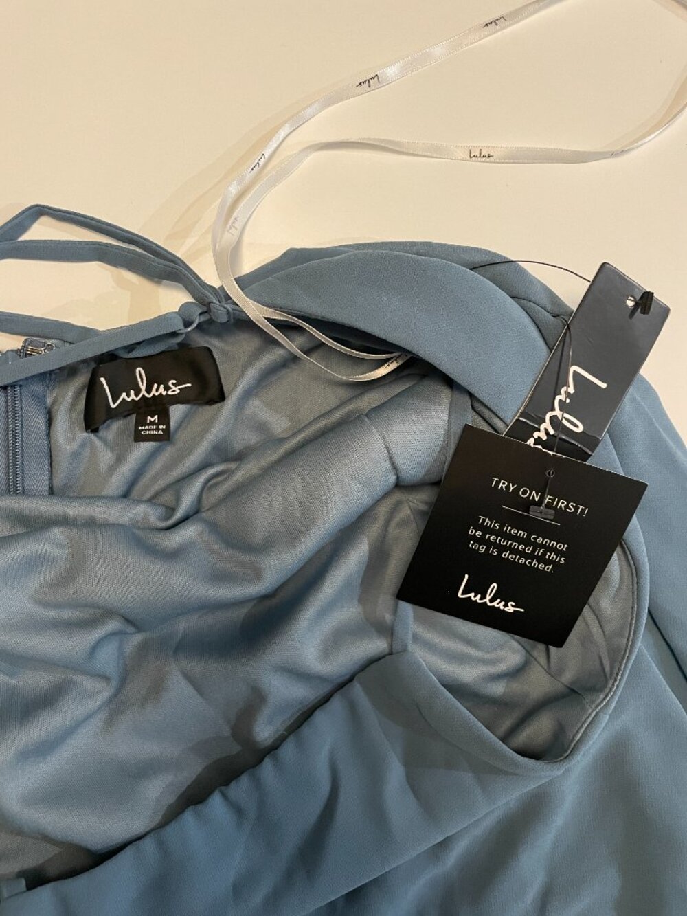 NWT Lulus Light Blue Bridesmaids Dress – Size M - Picture 7 of 8